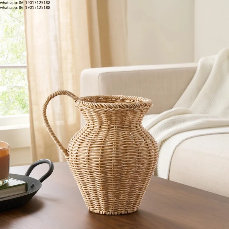 High quality daily necessities, artificial rattan pots and vases for home and garden use