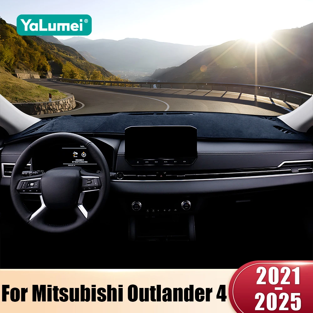 Für Mitsubishi Outlander 4 GM GN PHEV 2021 2022 2023 2024 2025 Auto Dashboard Abdeckungen Vermeiden Licht Pad Sonnenschutz anti-UV Teppich Matte