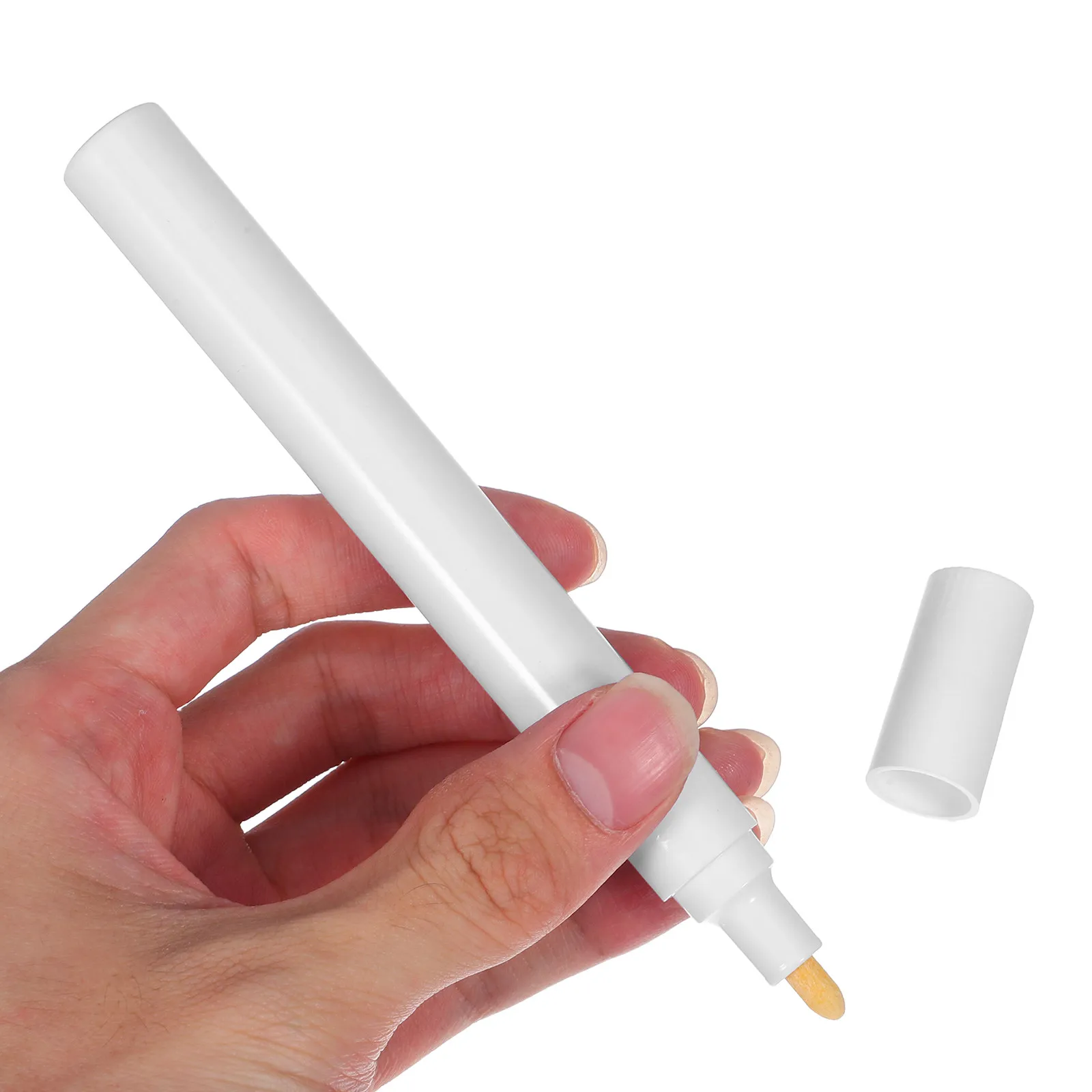 10Pcs Refillable Empty Paint Pen Tubes Sturdy Material Portable Round Tip for Scratch Repair Art Drawing Marker Refills