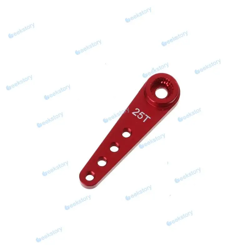 1PCS/2PCS/4PCS Red Aluminum Servo Horn Arm 25T Standard Servos Parts Long Swing Arm Replacement Accessories