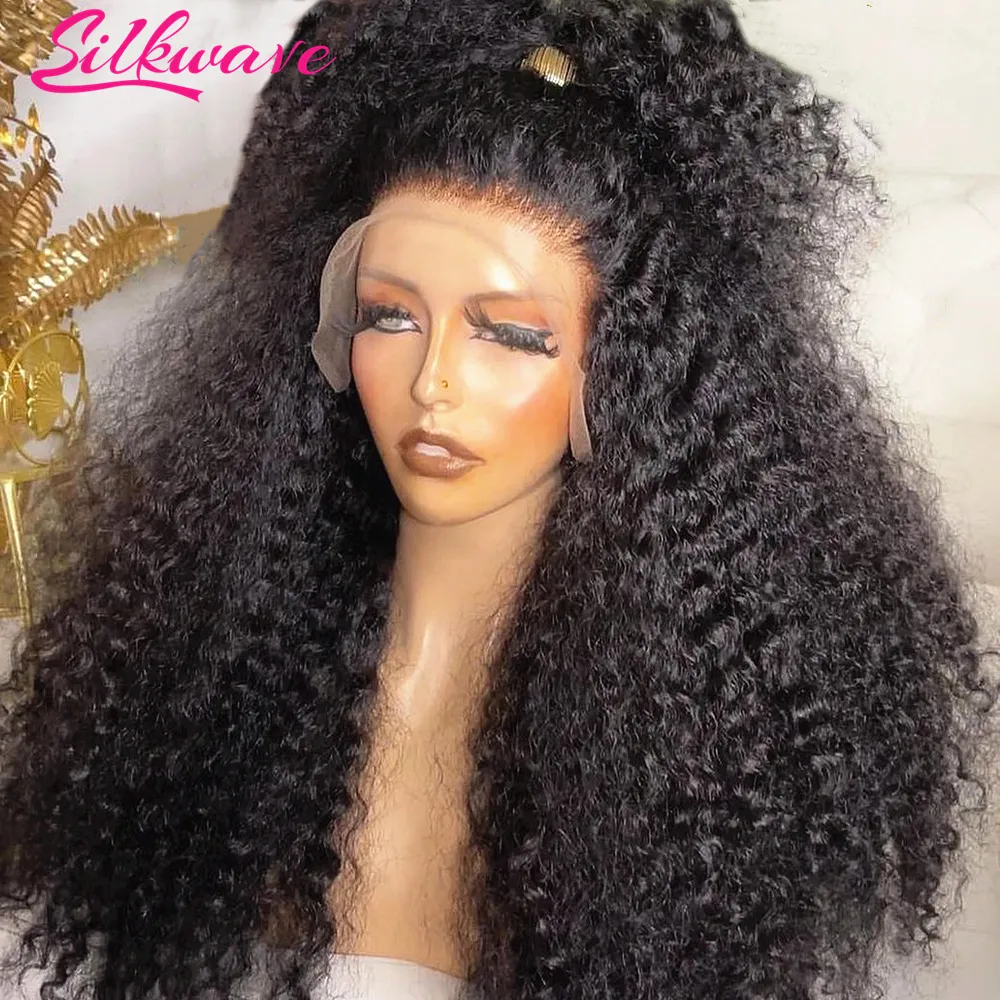 250 Density Water Wave 13x6 HD Lace Front Wig Curly Human Hair Wig 100%  Pre Plucked 30 40 Inch Deep Wave Frontal Wigs For Women