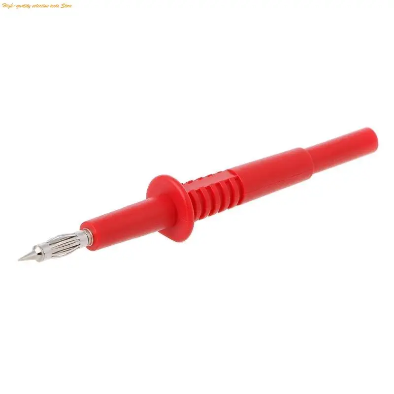 203F 2 Pcs Copper Rod Multimeter Testing Probe 4mm Socket Type Probe Banana Connector