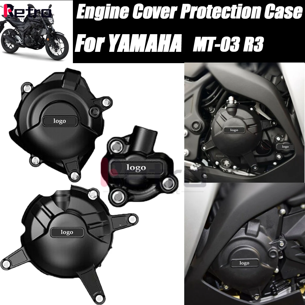 

Engine Covers Protectors for R3 R25 MT-03 2015 2016 2017 2018 2019 Motorcycles Engine Cover Protection Case for Case GB Racing