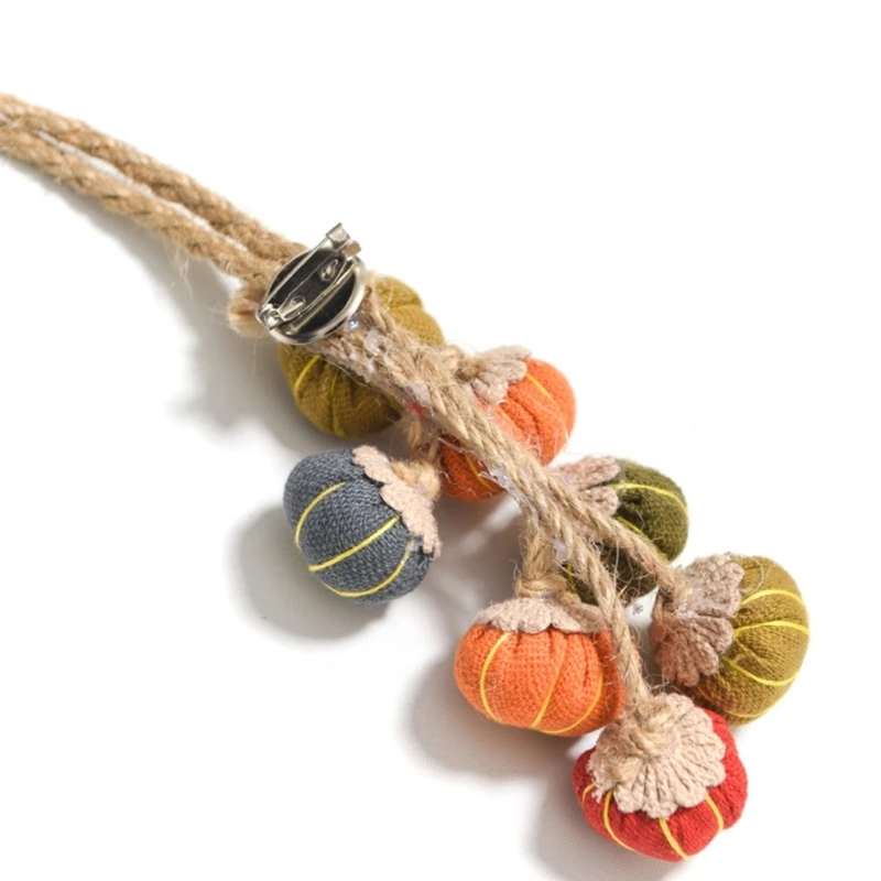 

2Pieces Farmhouses Pumpkin Design Curtain Tiebacks Rope for Bedroom Living Room