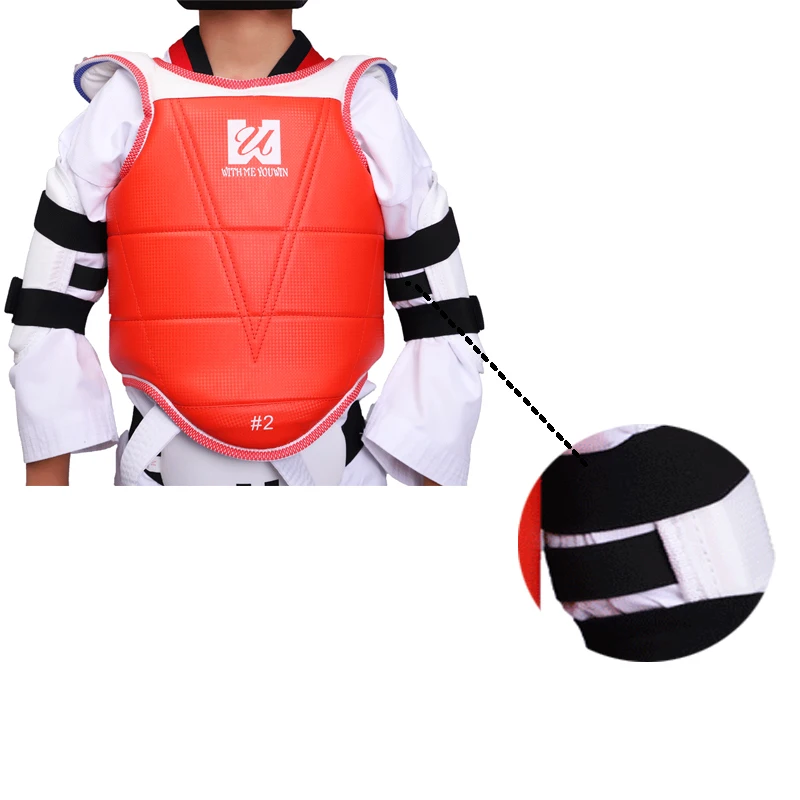 التايكوندو WTF حامي الجسم السجال والعتاد حارس الصدر WTF التاي كوون دو الكاراتيه الصلبة عكسها حامي الصدر للأطفال الكبار