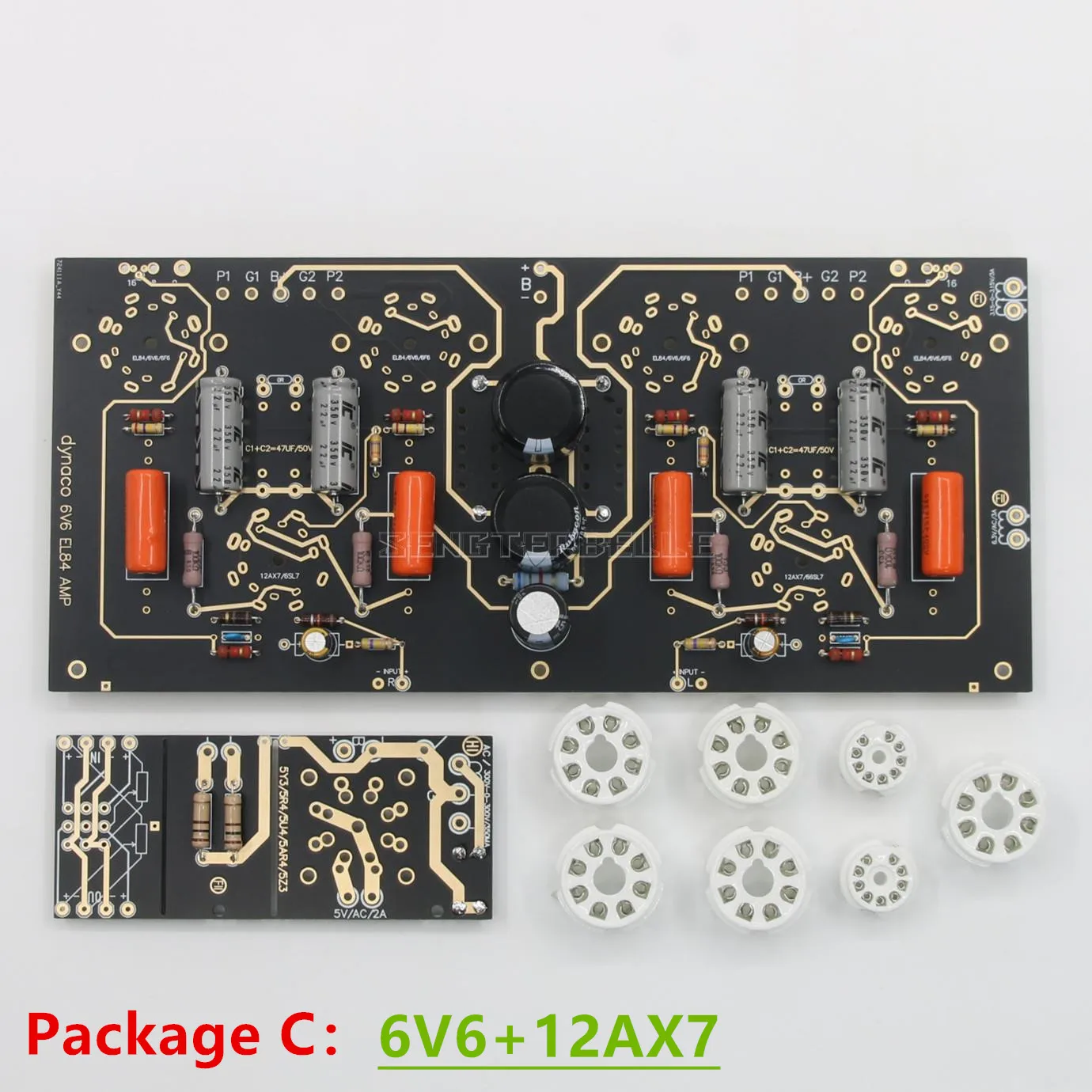 組み立てる 6V6/EL84 チューブウルトラリニアプッシュプルオーディオパワーアンプボード HiFi ステレオ 10 ワット参照 Dynaco ライン