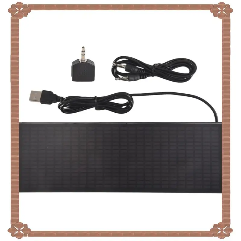 

24-часовая доставка, светодиодный музыкальный спектр, ритм-огни, голосовой датчик 1624, индикатор уровня атмосферы с дисплеем часов