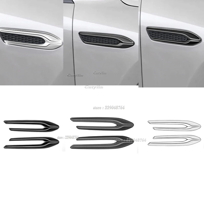 

For Mazda CX60 2022-2024 For cx-80 CX80 2024-2025 Car Shark Gill Fender Side Air Flow Outlet Vent Sticker Trim Decal Car Styling