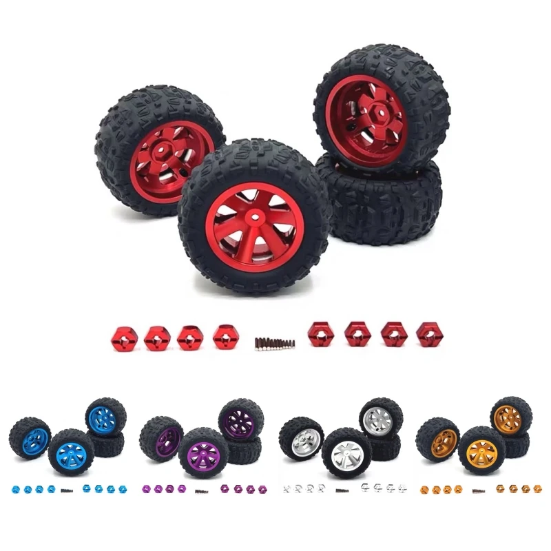 

Metal Clamp Wheel Hub Tires For MJX WLtoys RIaarIo SCY JJRC LC HuanSu 1/12 1/14 1/16 1/18 RC Car Upgrade Parts