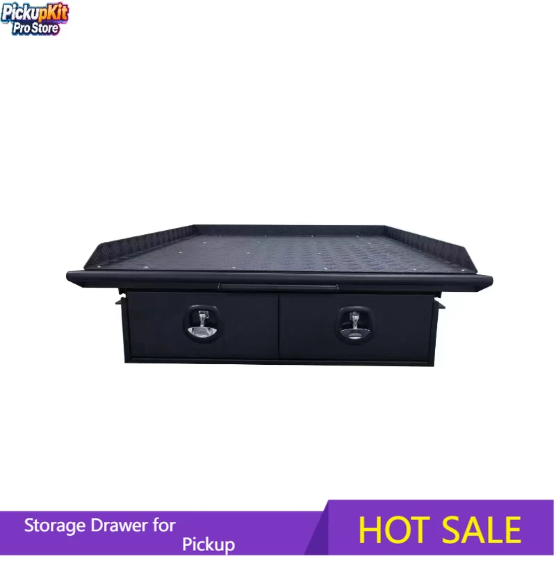 

Pickup Truck Bed Drawer 4x4 Accessories Off Road Cargo Storage Top Solution New Aluminum Truck Drawer for Pickup