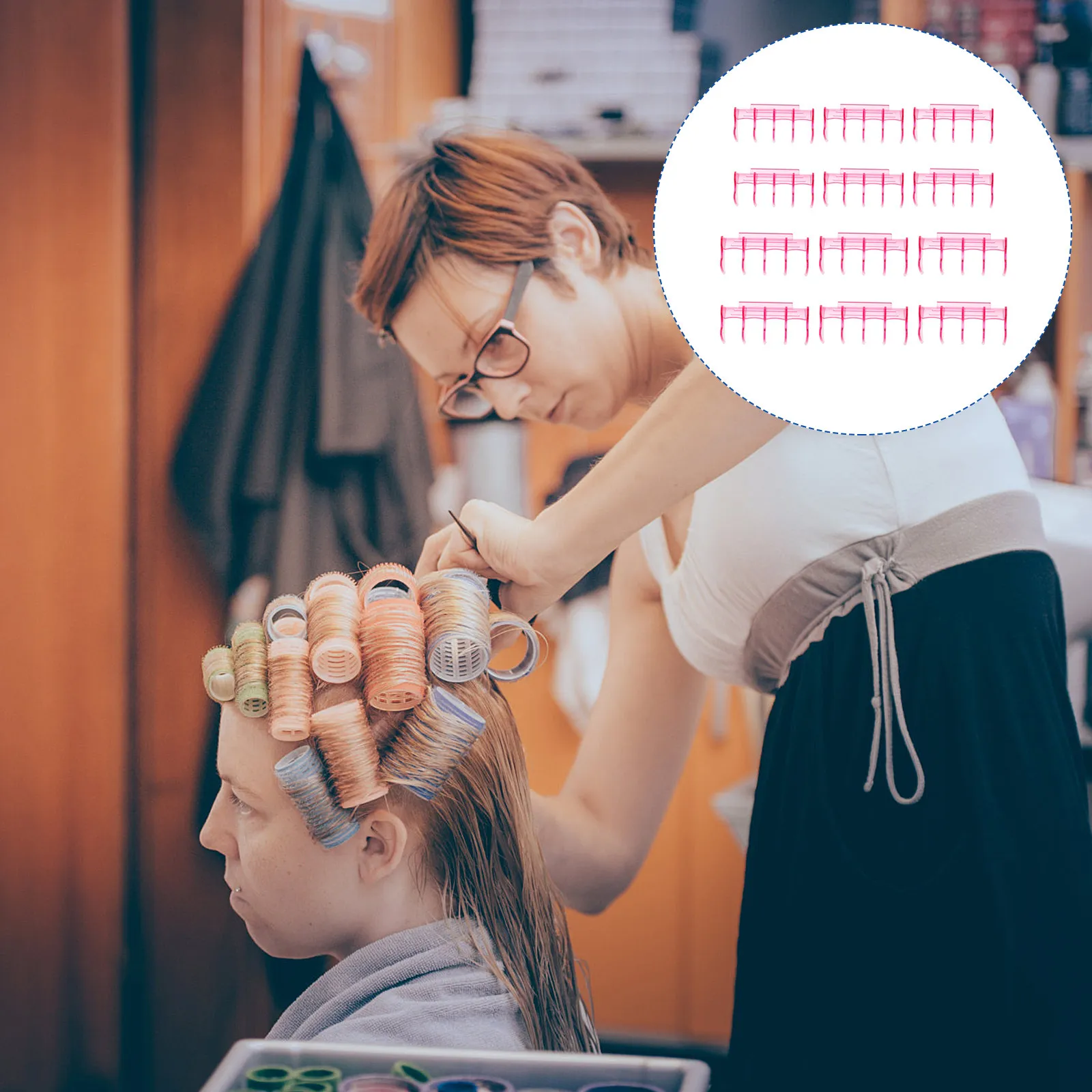 

30 шт. термоизоляционных подушечек для завивки волос, уникальный дизайн, многоразовые, для профессиональной укладки и завивки волос