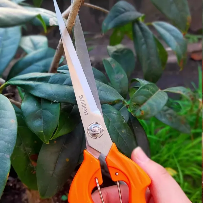 

Stainless Steel Pruning Scissors Professional Portable Save Labour Fruit Picking Scissors Anti-slip Handle Garden Hand Tools