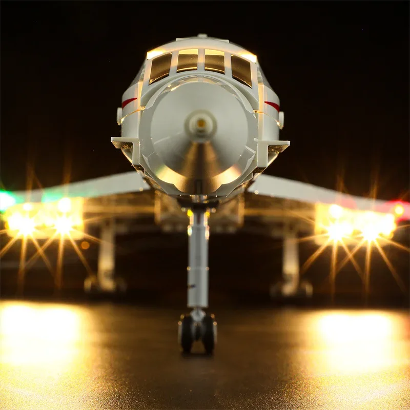 LED Light Kit Suitable for 10318 Concorde Airbus Building Blocks (NO Blocks Only LED Light) DIY Bricks Toys for Children To Gift