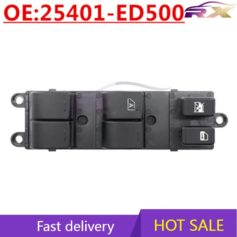 

OEM:25401-ED500 Left Front Power Window Master Control Switch For Nissan