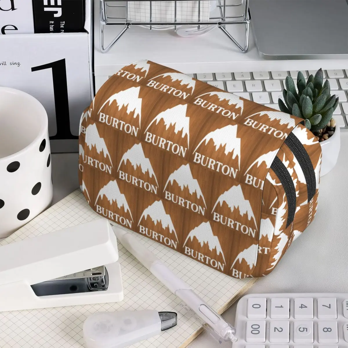 Burton Snowboard Sportive Federmäppchen für Schüler, Schule, Stiftbox, Bleistiftbeutel, Schreibwaren, Stifthalter, Tasche
