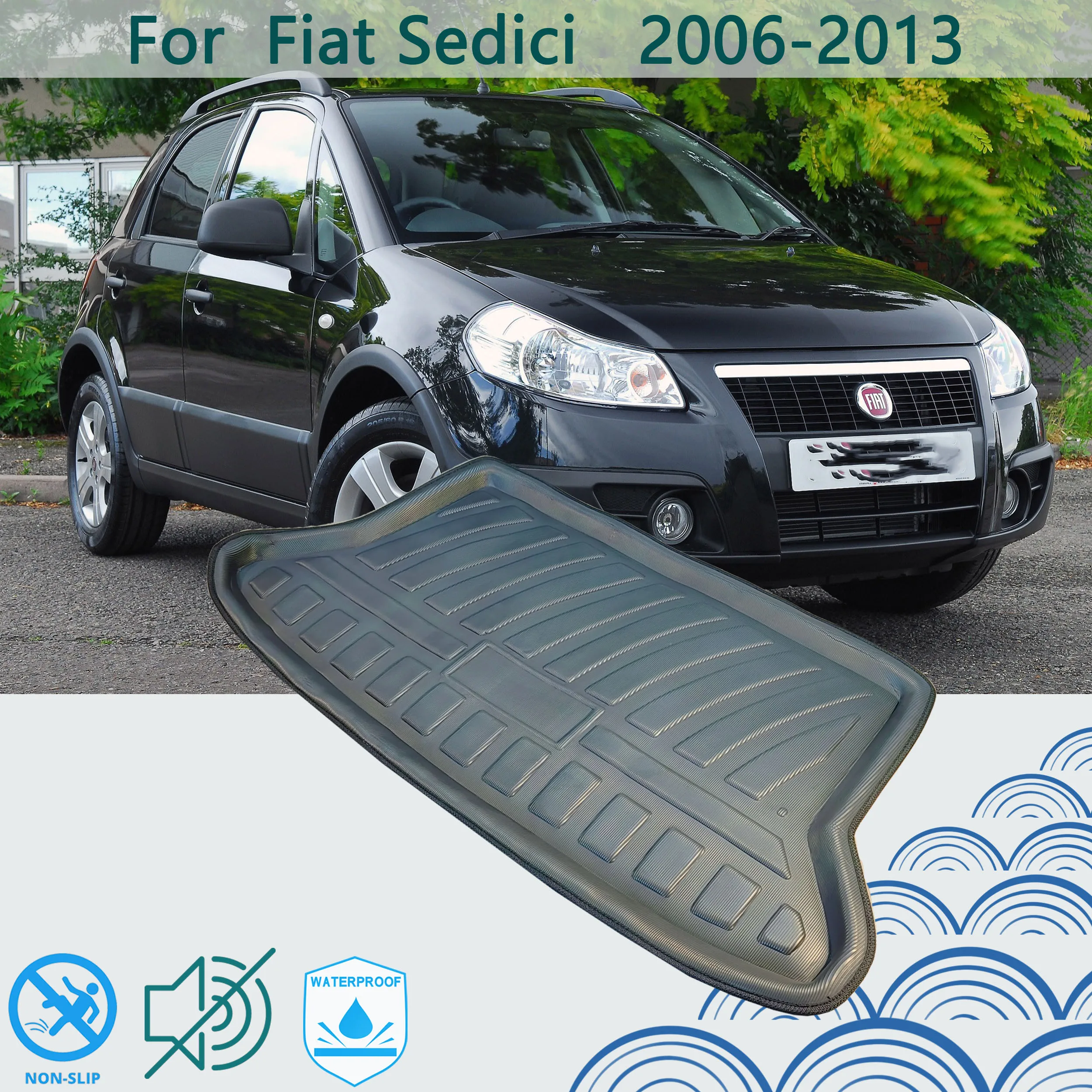 

Коврик для багажника Fiat Sedici Hatchback 2006-2009 2010 2011 2012 2013