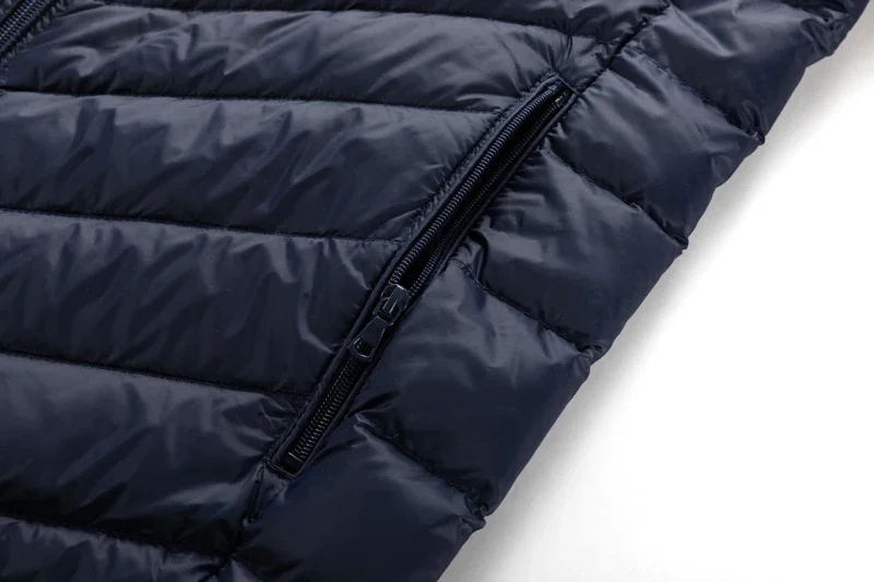 Lightweight Padded Hooded Jacket for Men Long Style Baseball Collar down Jacket Youth Fashion Other Fillings