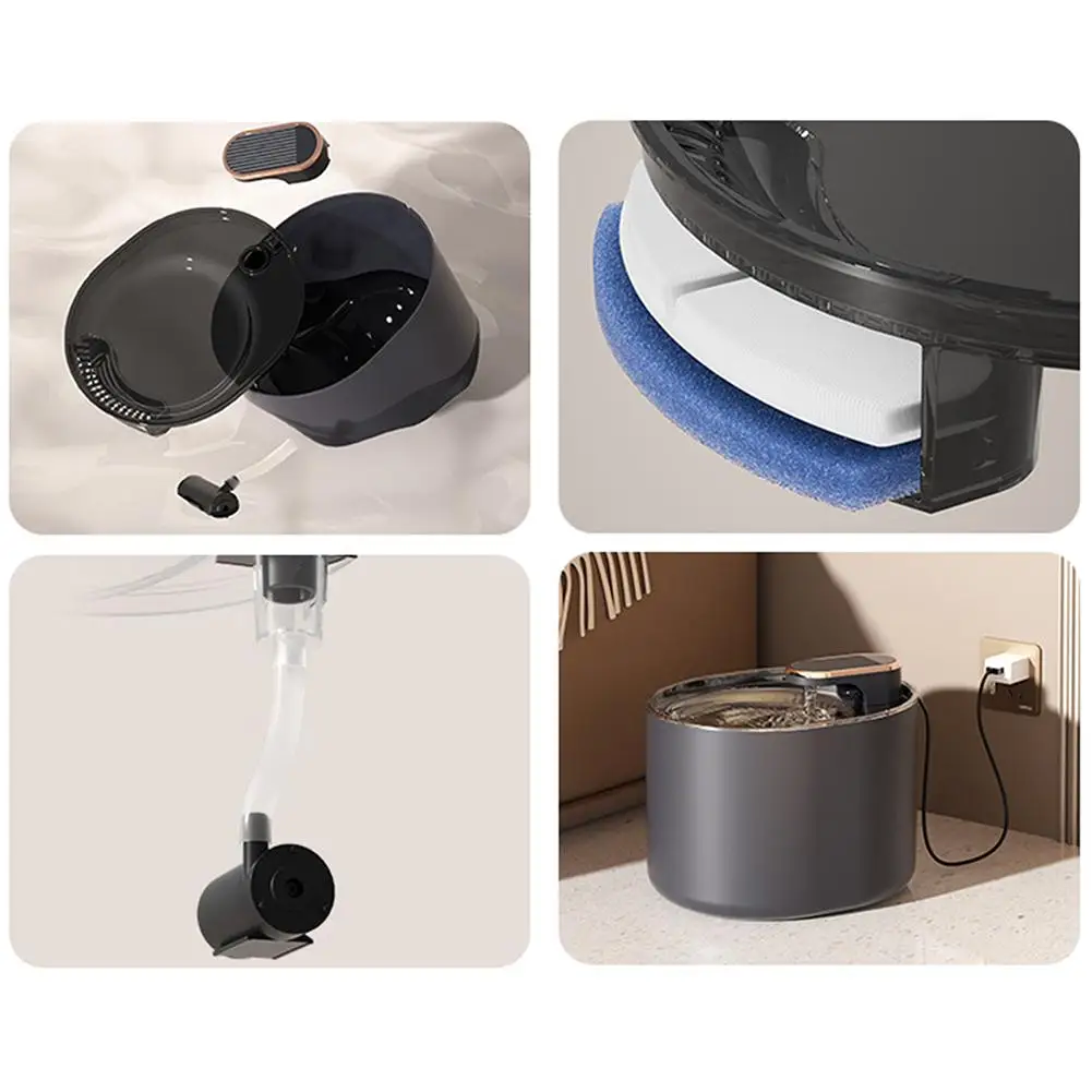 ペット用ウォーターディスペンサー,大容量,スプリットデザイン,自動循環,水ドリンクボウル