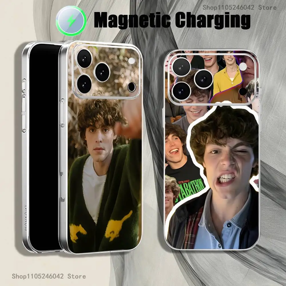 

J-Jack Champion Magnetic Wireless Charging Transparent White Phone Case For iPhone 17,16,15,14,13,12,11,Pro,Max,Plus