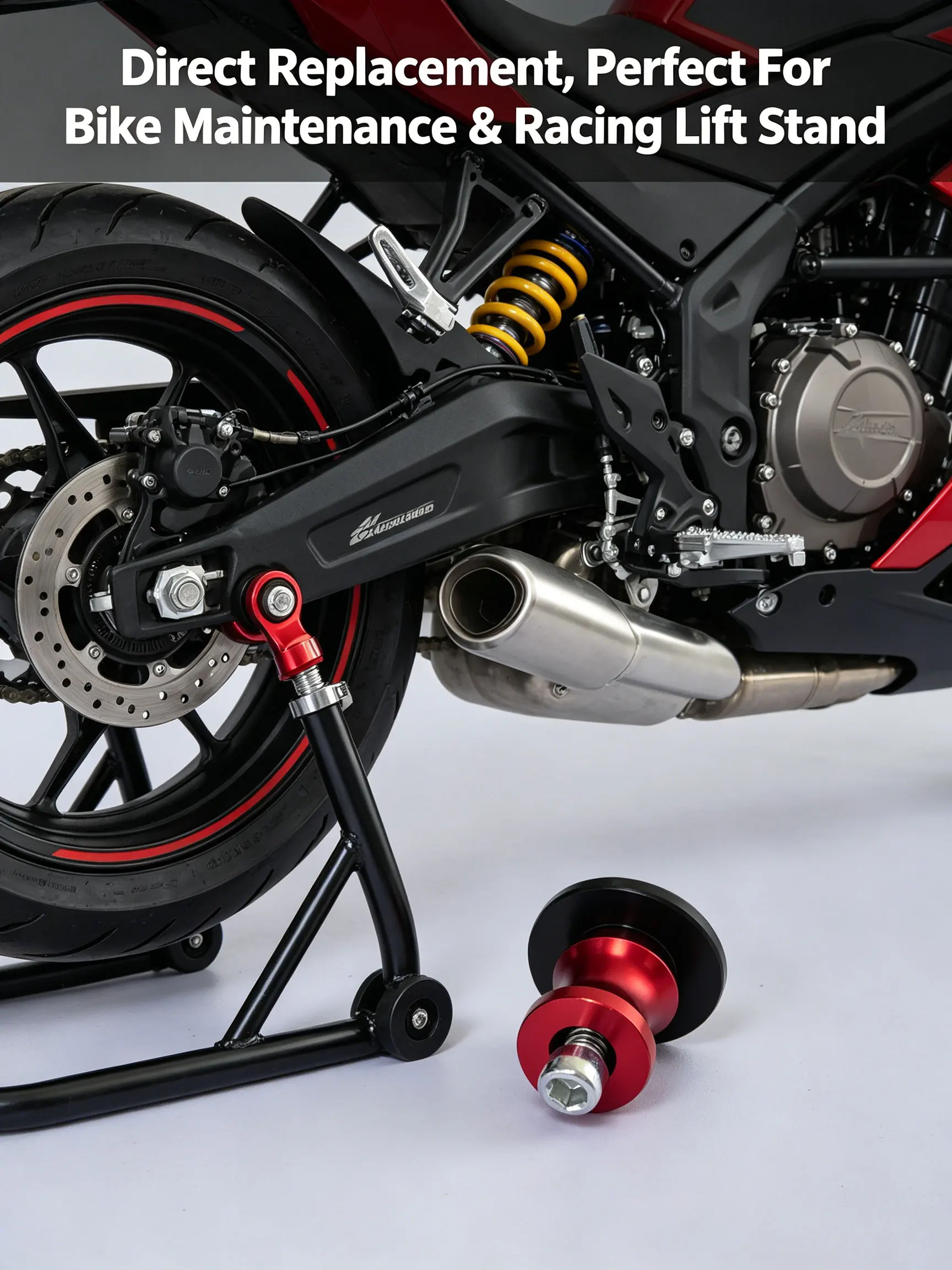 Motorcycle Engine Stand Lifting Bolt, Universal Engine Hoist Lifting Screw, Aluminum Alloy Engine Transport Bolt for Motorcycle