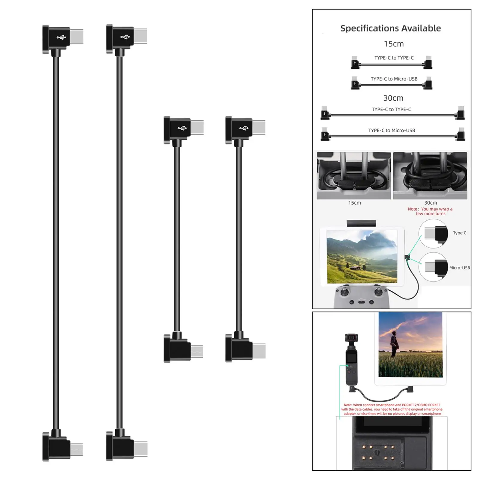 Cabo de Dados Portátil para Telefone e Tablets, Controle Remoto, Data Line