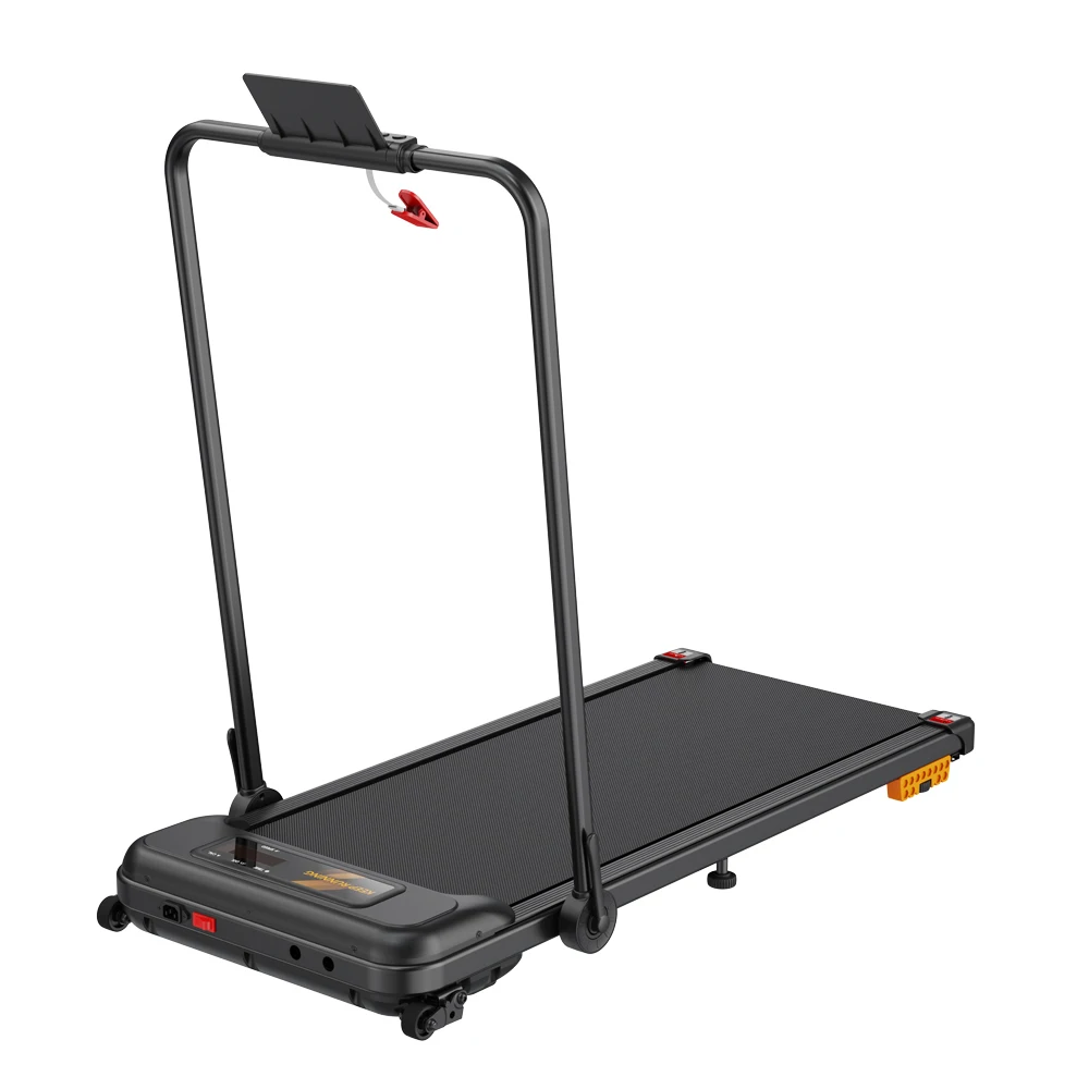 Wholesale Professional Cheap 1.5HP Motor Gym Fitness LED Screen 2 in 1 Electric Manual 2 Levels Incline Walking Pad Treadmill