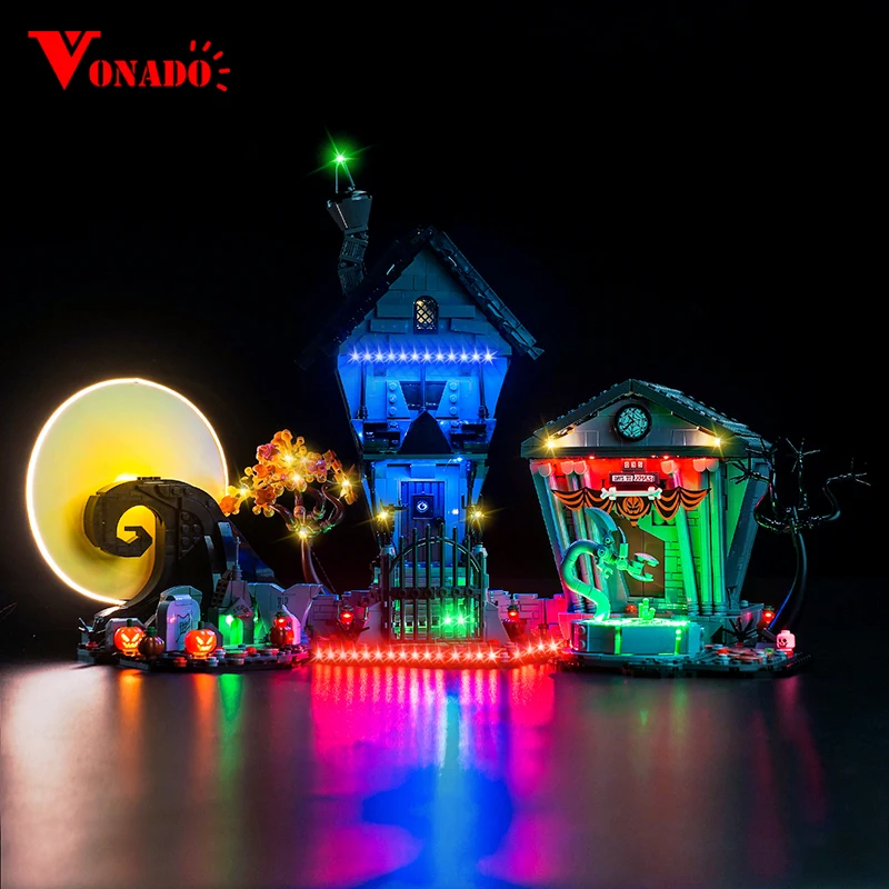 Vonado LED Light 21351 Set Suitable for Tim Burton\'s The Nightmare Before Christmas Gift (Lighting Accessories Only)