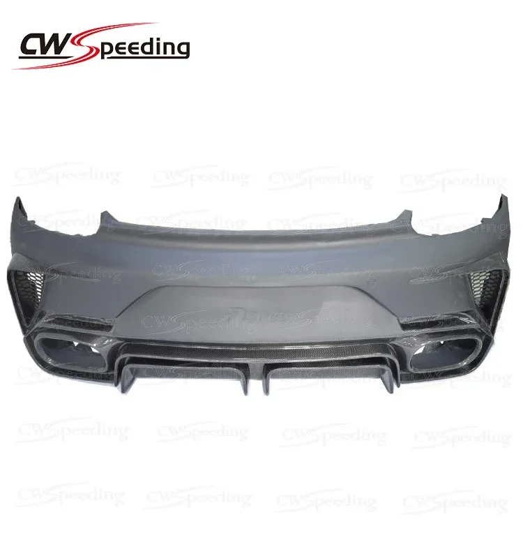 HINTERE STOßSTANGE MIT HALBCARBONFASER AUS ASP-STIL FÜR VW SCIROCCO-KÖRPER-KIT