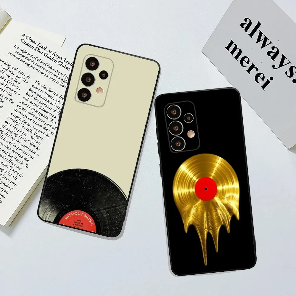 

Vinyl DJ Record Art Phone Case For Samsung Galaxy A20,A21s,A22,A31,A32,A52,A53,A72,73,A80,A91Soft Black Cover