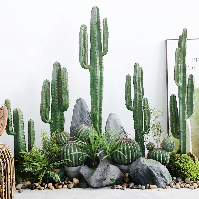 

Simulation cactus landscaping tropical desert green plant decorative ornament