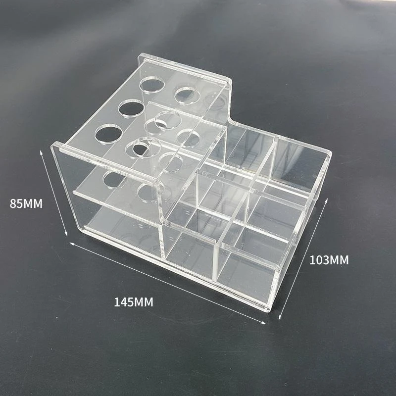 Dental Resin Acrylic Oral Material Storage Box Applicator Dispenser Organizer Rack Holder for Composite Syringes Dentist Tools