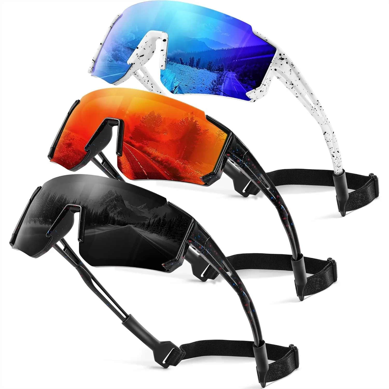

3 Pack Kids Polarized Sunglasses For Boys Girls Age 3-12 Sports UV Protection Goggles