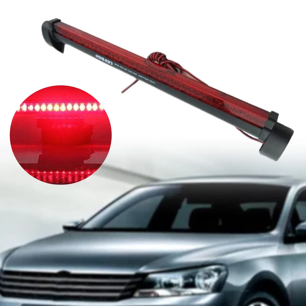 High Brake Light Tail Light High Mount Red Brake Stop Lamp For Bus Truck Car&motorcycle Universal 14/24/32/40/48/60 LED