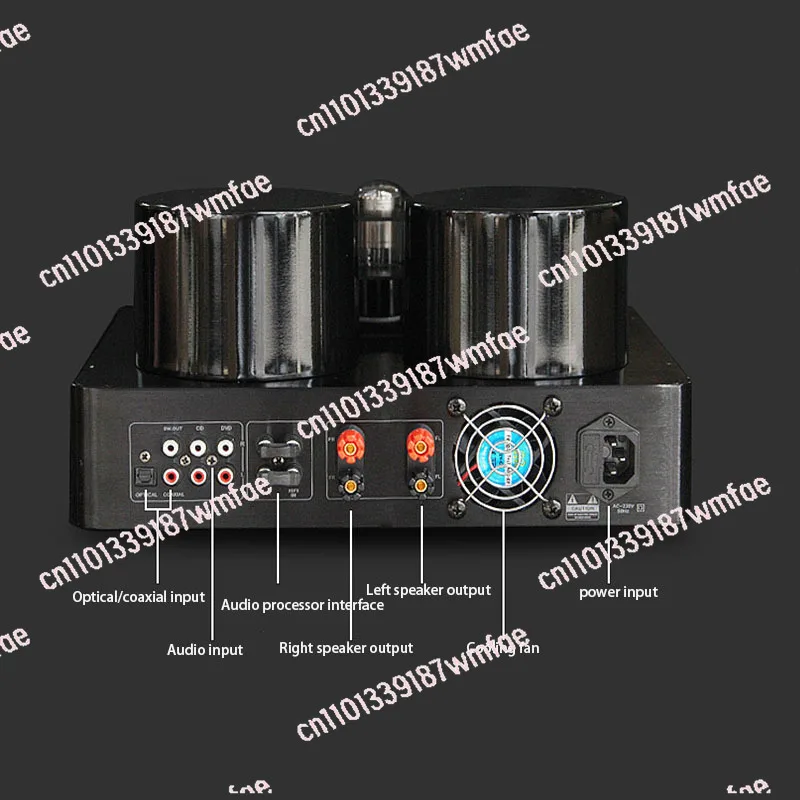 220V 200W * 2 HiFi Wireless Bluetooth Tube Amplifier USB High Power Heating Vacuum Audio Home Music Audio Speaker
