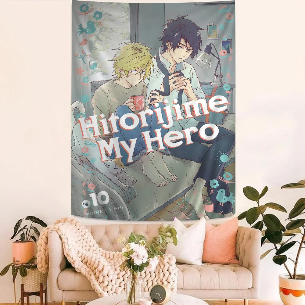 

Hitorijime My Hero Printed Large Wall Tapestry Cheap Hippie Wall Hanging Bohemian Wall Tapestries Mandala Home Decor