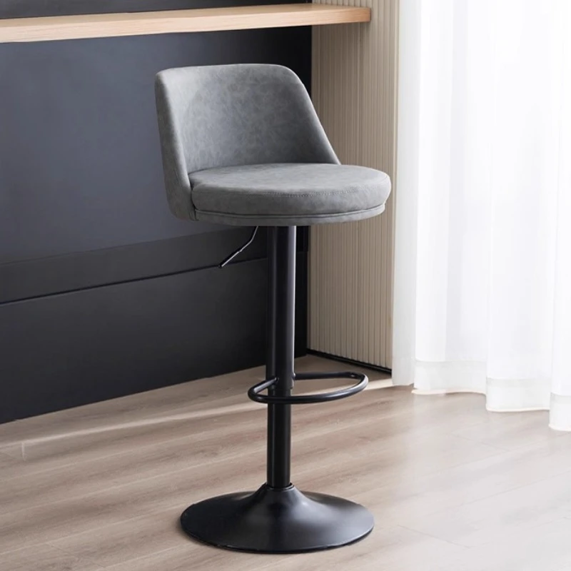 주방 하이 바 의자 인테리어 회전형 북유럽 스타일 높이 조절 가능 식탁 의자 등받이 고급 바 의자 가구