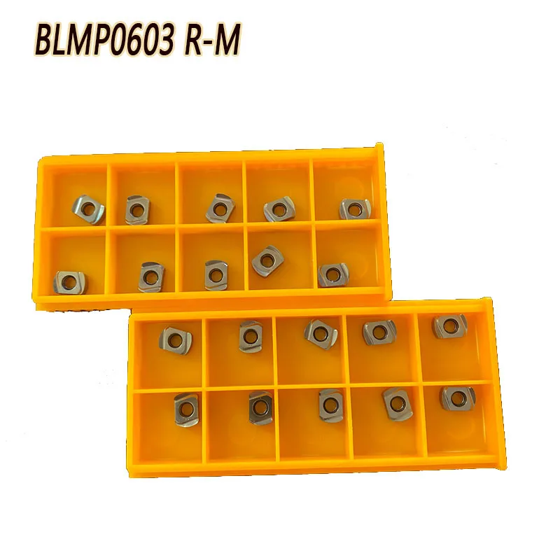 10PCS Carbide Tool Part for BLMP0603R-M Insert Milling Turning Tools CNC Lathe Metal Lathe Inserts Cutter BLMP 0603 Blade