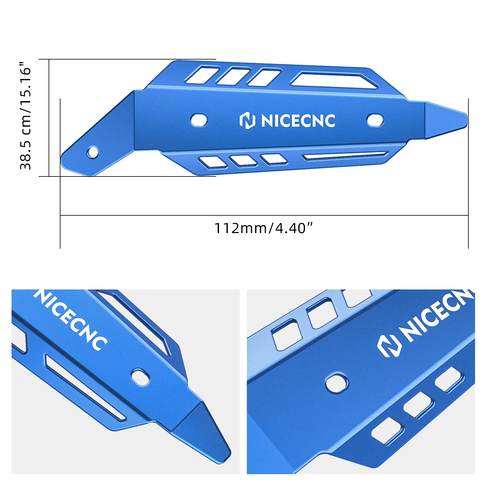 NICECNC For Yamaha Raptor 700 700R 2015-2026 Exhaust Mid Pipe Heat Shield Guard Protector Cover Aluminum ATV Accessories