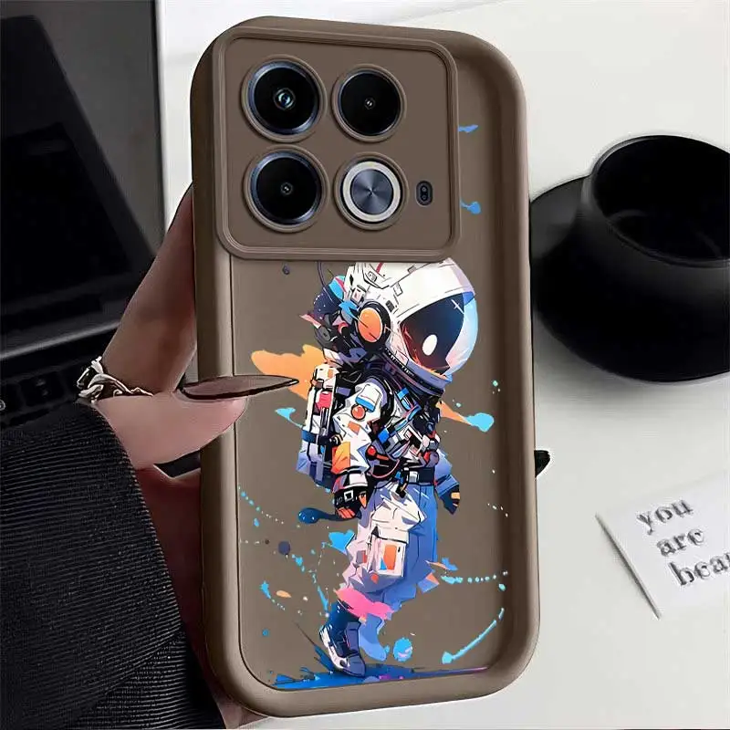 Note40 Colorful Astronaut Sky Eye Ladder Phone Case For Infinix Note 40Pro 30 30Pro 30VIP 12 12Pro Smart 8 7 6 Zero 30  Cover