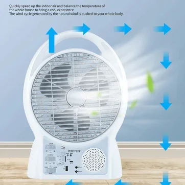 Ventilador Solar multifuncional de 8 pulgadas, dispositivo portátil de 2 engranajes, recargable por USB, para el hogar, exteriores, Camping, oficina, pequeño, de escritorio, CA/CC disponible