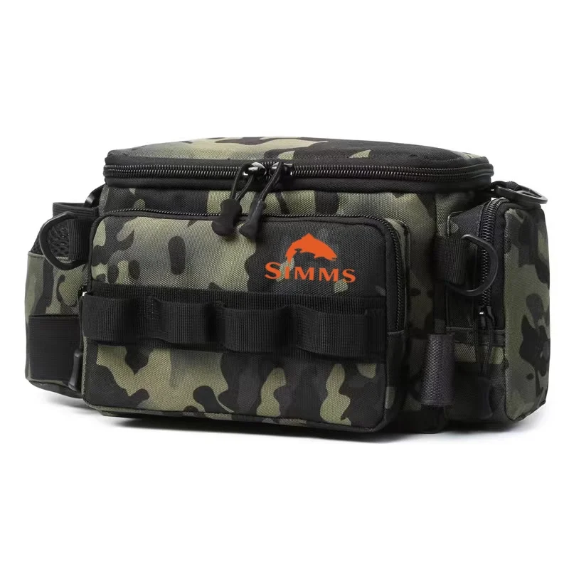 Bolsa de Pesca Impermeable SIMMS, Mochila para Señuelos, Riñonera, Bolsa de Pecho, Bolsa de Hombro Multifuncional para Equipo de Pesca