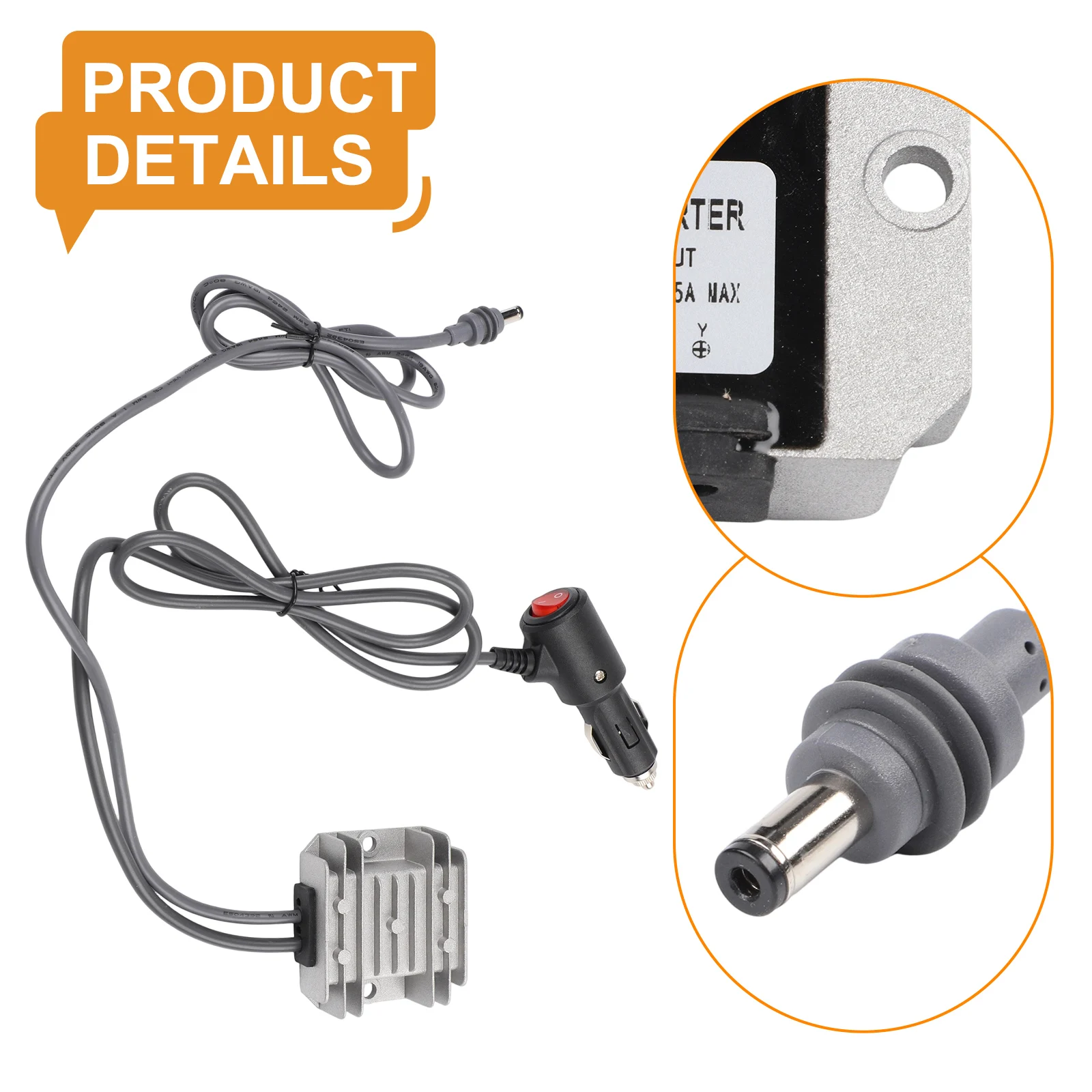 

DC Power Converter Step up Converter 12V/24V To 30V 3.5A Power Supply Cable With Cigarette lighter plug conversion kit