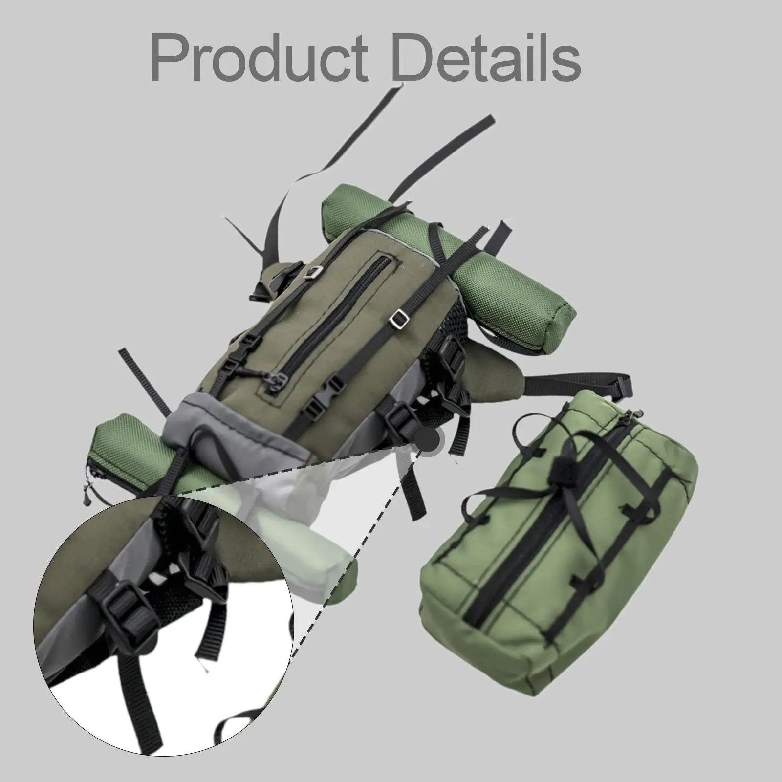 RC Car Luggage Bag, User-friendly Spare Part, Lightweight, Storage, Decoration, High Level of Detail with Sleeping Bag