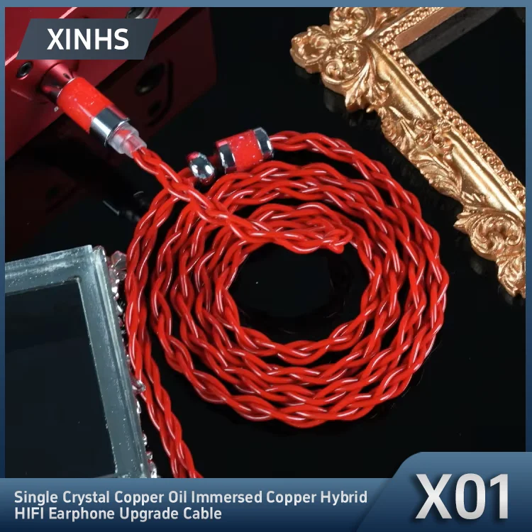 xinhs-x01-4-core-shielded-coaxial-7n-single-crystal-copper-headphone-upgrade-cable-078-2pin-hd650-ie900-qdc-mmcx，25-35-44mm