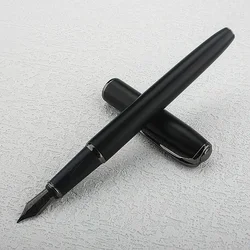 New Picasso Pimio Black Metal Fountain Pen Black M/Nib 0.7mm Matte Barrel Office Business Gift Ink Pen