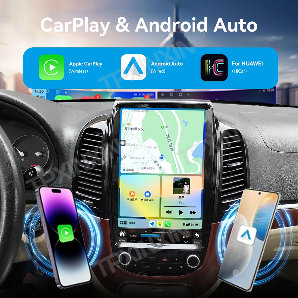 For Hyundai Santa Fe 2006-2012 Android Carplay Car Radio Automotive Multimedia Stereo Player GPS Navigation Head Unit image 6