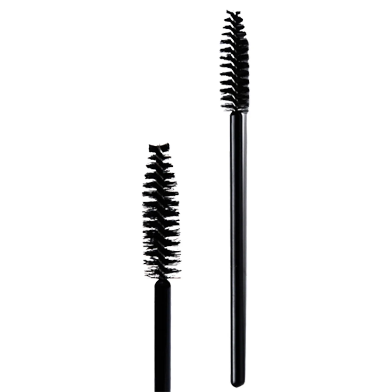 まつげブラシ眉毛コームまつげと眉毛のグルーミング用のデュアルユースメイクアップツール耐久性のあるハンドル付きブラック