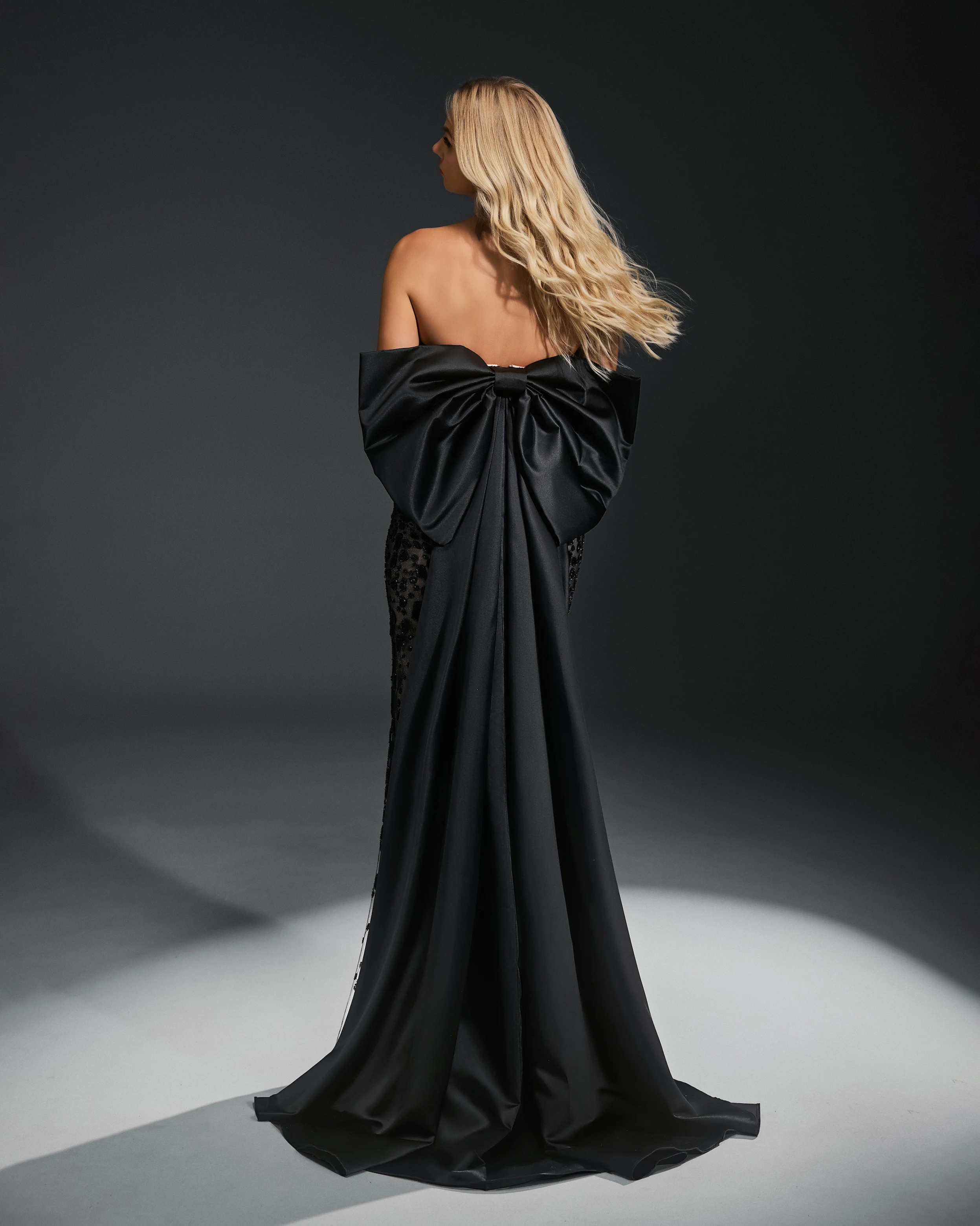 شاليمار تشانغ العباءات السوداء أزياء السيدات بلينغ بلينغ حورية البحر فستان سهرة مثير حسب الطلب