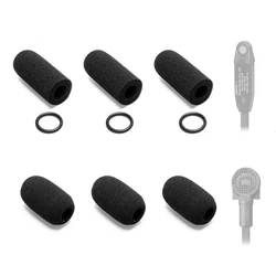 Replacement Mic Foam Covers For Bose A20 A10 A30 Aviation Headsets - High-Density Sponge Windscreen Set (2 Packs, 6 Pieces)