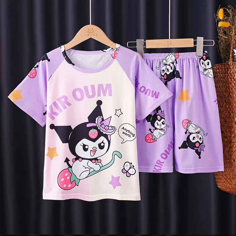 2024 Toy Story Buzz Lightyear Sleepwear Nightgown Kids Suit Cartoon Girls Boys Set Summer Tops +short Clothes Children\'s Wear